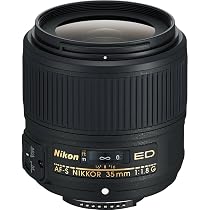 Nikon 2215 AF-S NIKKOR 35mm f/1.8G ED Fixed Zoom Lens with Auto